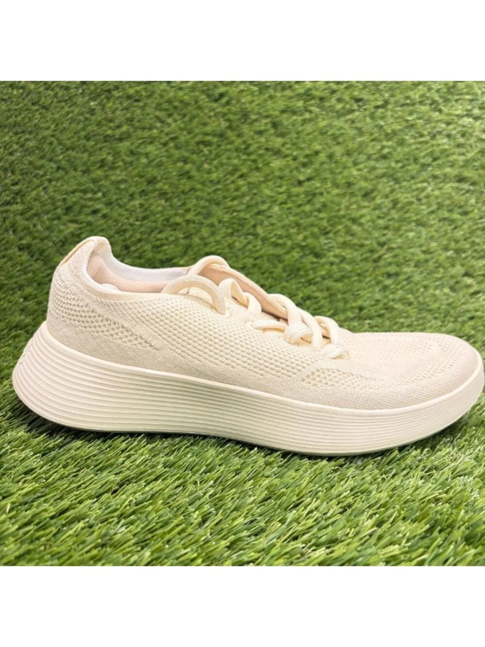 Allbirds Tree Runner Go Womens Size 7.5 Ivory Athletic Running Shoes Sneakers